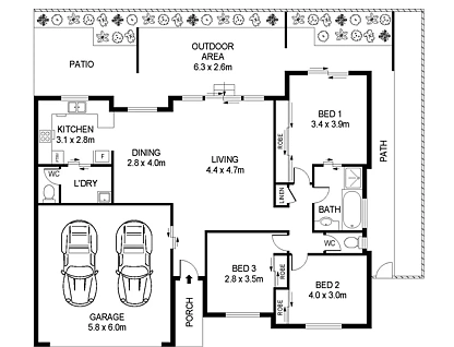 20/3 Mountbatten Street, Corrimal, NSW 2518, 3房, 1浴, 独立屋
