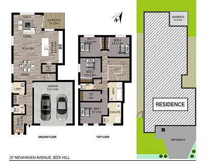 37 Newhaven Avenue, Box Hill, Outer Western Sydney, 4房, 2浴, House