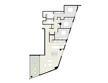 403/1 Cook Street, Hamilton East, Hamilton, Waikato, 3房, 2浴, 公寓