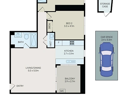 1004/6-10 Charles Street, Parramatta, Parramatta (Northwest suburbs), 2 कमरे, 2 बाथरूम, Apartment
