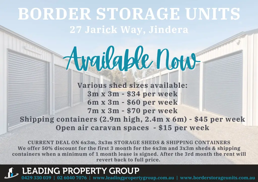 Border Storage Units - Jindera