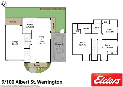 9/100 Albert Street, Werrington, NSW 2747, 3房, 2浴, Townhouse