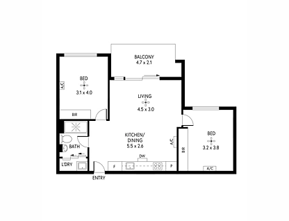 404/89 Buchanan Drive, Woodforde, Adelaide Hills, 2房, 1浴, Apartment