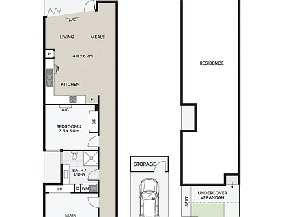 2/42 Whitehall Street, Footscray, Western Melbourne, 2 कमरे, 1 बाथरूम, Apartment