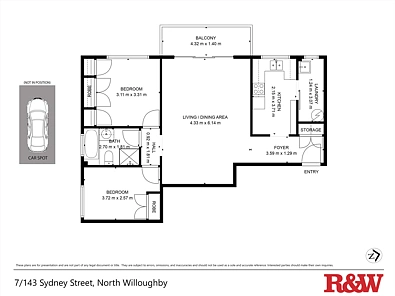 7/143 Sydney St, Willoughby, NSW 2068, 2 Bedrooms, 1 Bathrooms, Unit