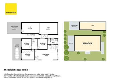 58 Mackellar St, Benalla, VIC 3672, 3 Bedrooms, 1 Bathrooms, House
