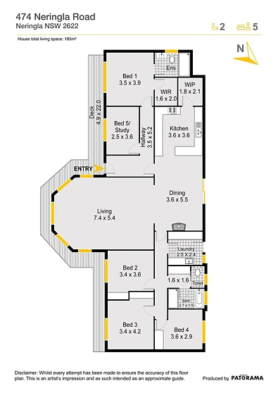 474 Neringla Road, Neringla, Araluen, NSW 2622, 5 habitaciones, 2 baños, Lifestyle Property