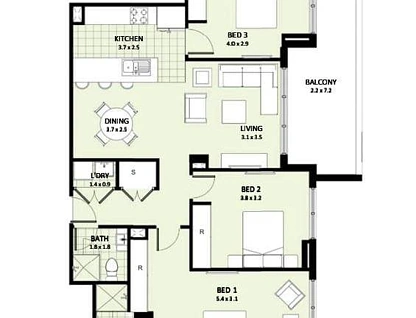 C502/8 Cornelia Road, Toongabbie, Western Suburbs, 3 habitaciones, 2 baños, Apartment