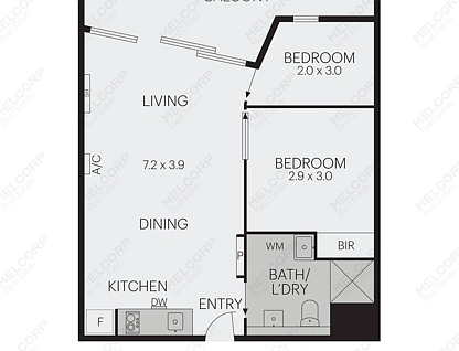 1109/243 Franklin Street, Melbourne, Melbourne CBD, 2房, 1浴, Apartment