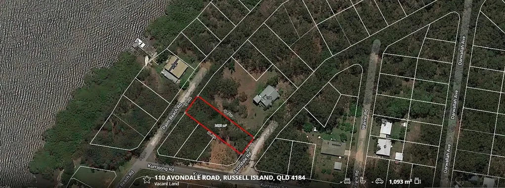 Russell Island A Large 1,093 m² Block of Land, close to the Water
