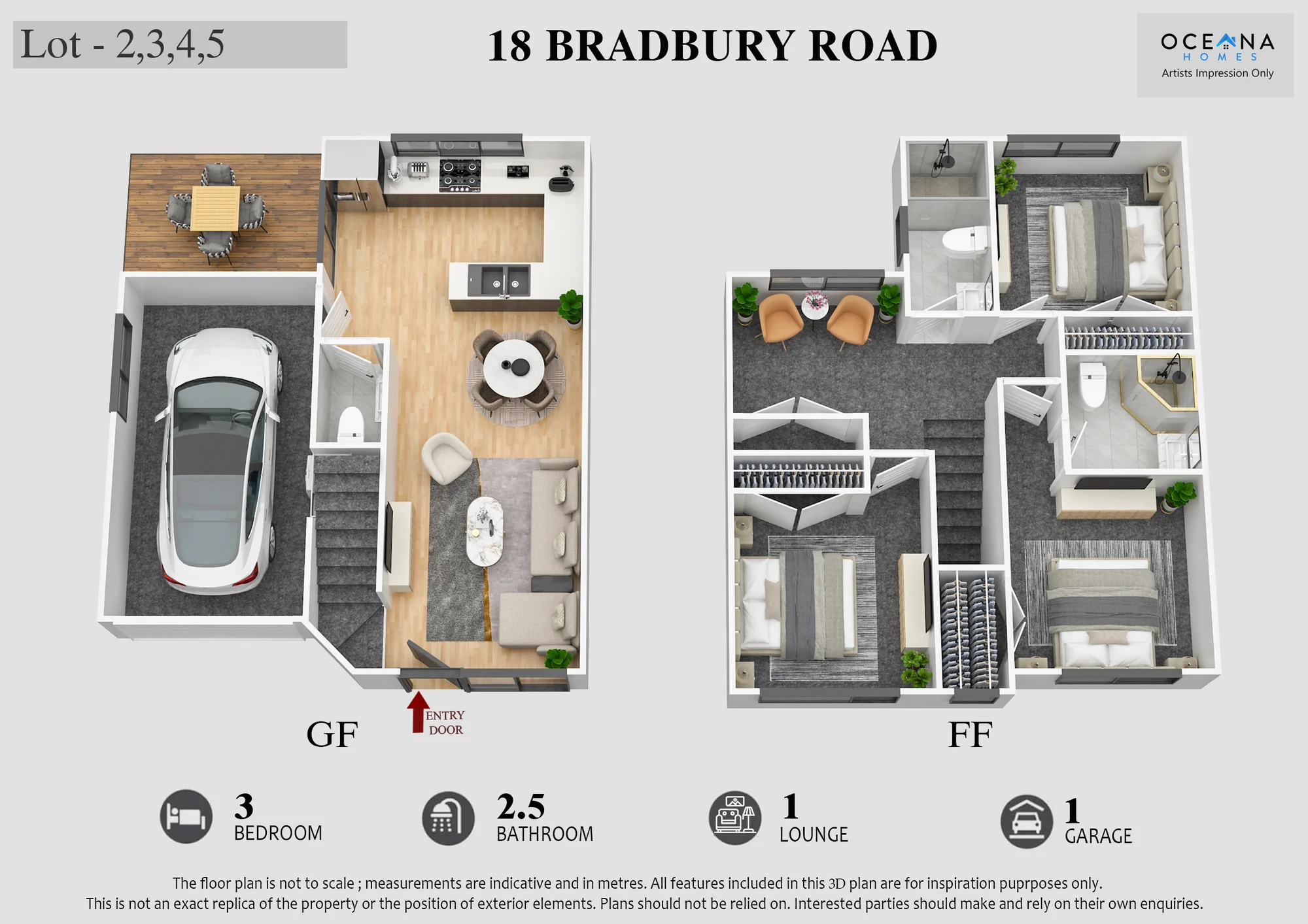 3/18 Bradbury Road, Botany Downs, Manukau City, 3 Schlafzimmer, 2 Badezimmer, House