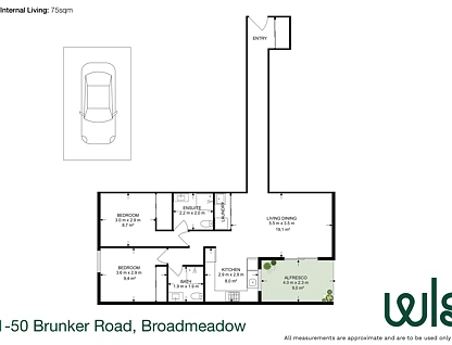 201/50 Brunker Road, Broadmeadow, Newcastle, 2 chambres, 2 salles de bain, Apartment