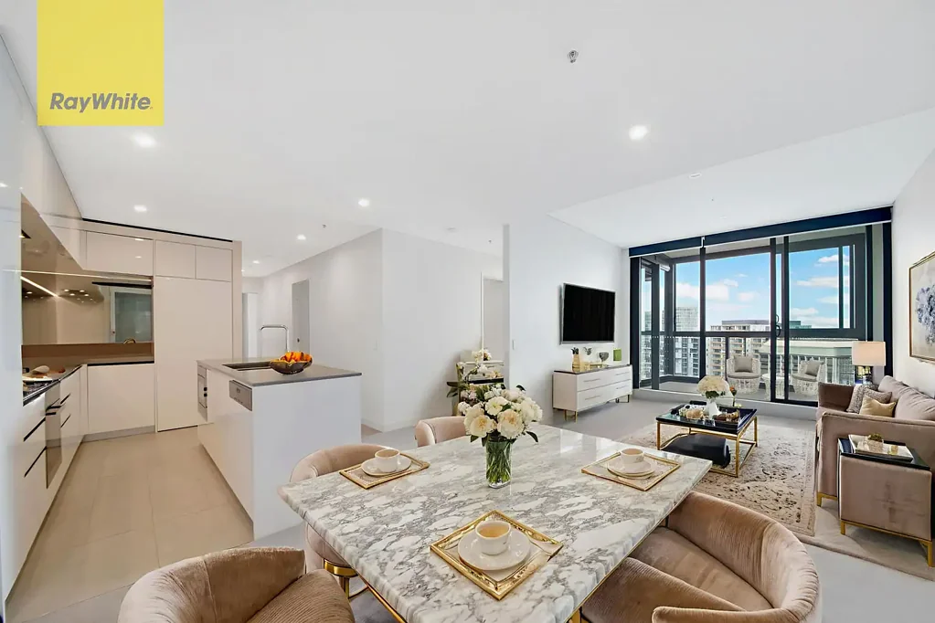 North Sydney 3房 Polaris大楼杰作 三卧带书房 Miele高端厨电 专属天空花园 步行火车站&名校 Sky-High Sophistication in North Sydney's Polaris Residence Architecturally Designed Luxury with Panoramic Views