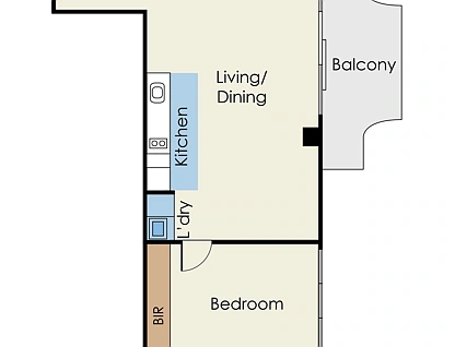 1212/14 Queens Road, Melbourne, Melbourne CBD, 1 રૂમ, 1 બાથરૂમ, Apartment