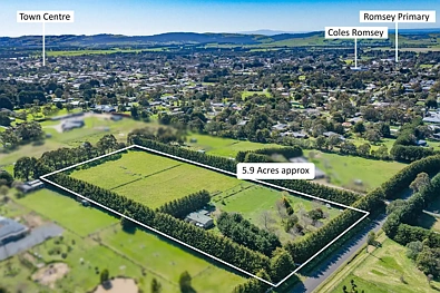 Romsey Private Acreage, Moments from Romsey's Town Centre