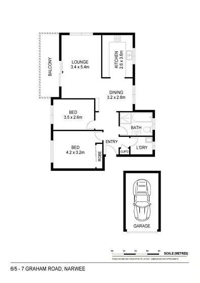 6/5-7 Graham Road, Narwee, NSW 2209, 2 Bedrooms, 1 Bathrooms, Unit