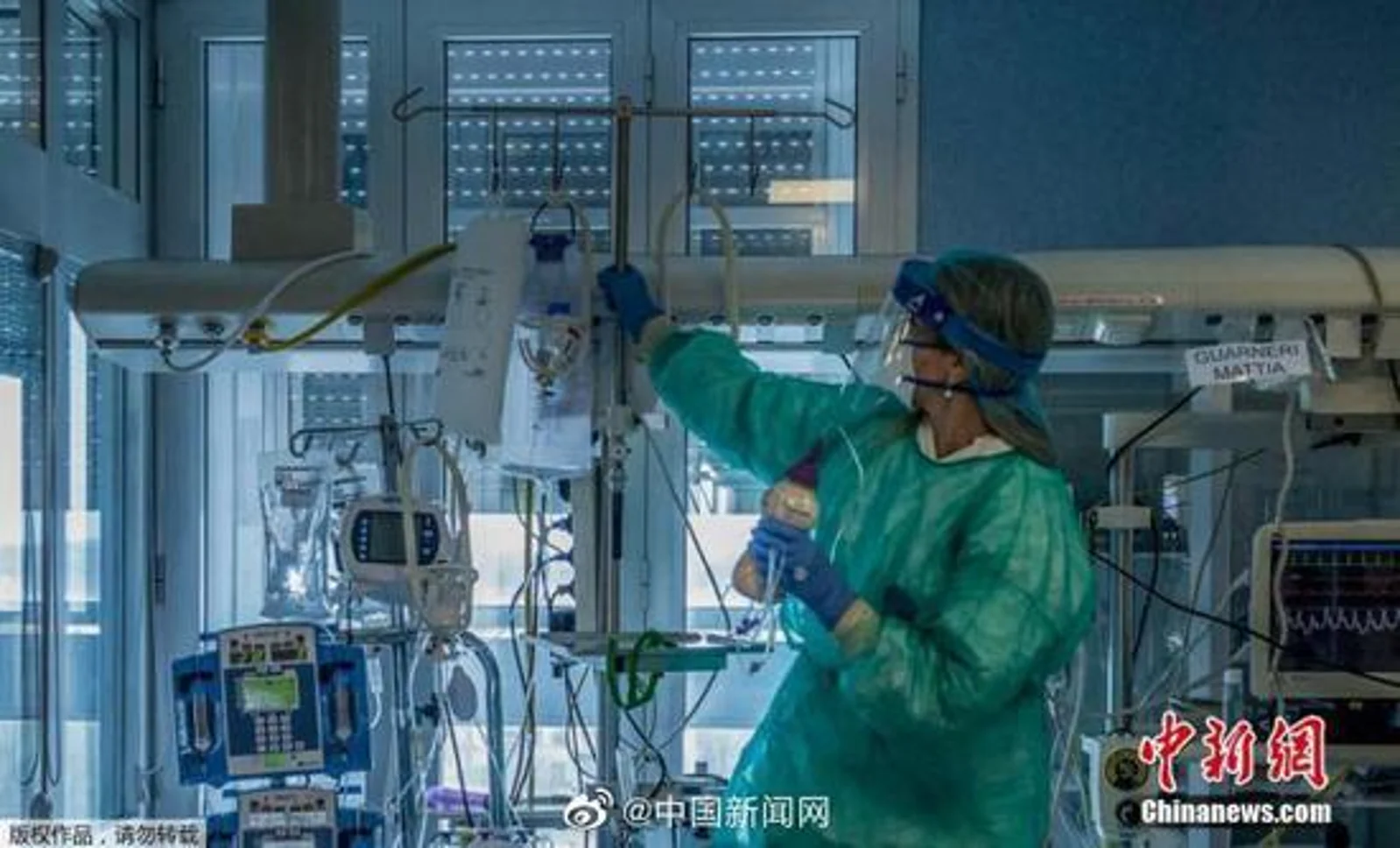 意大利新冠患者入院不久症状消失 55天后仍检测阳性