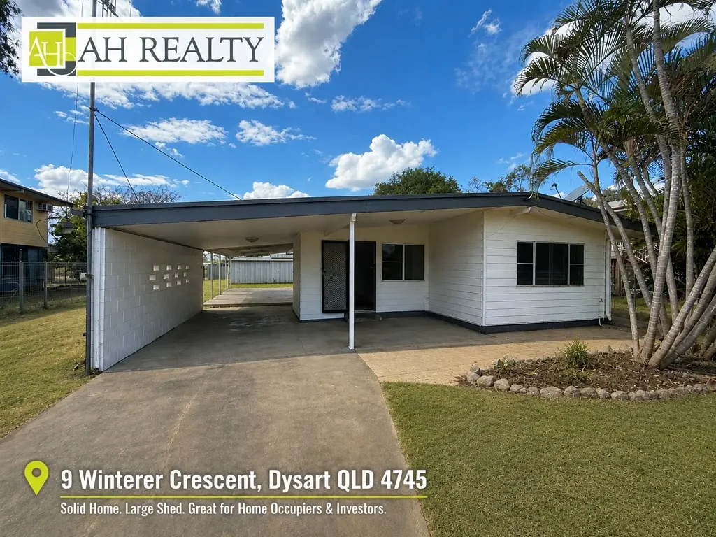 Dysart 3 Bedroom A Smart Investment or Place to Call Home – Complete with a Large Shed