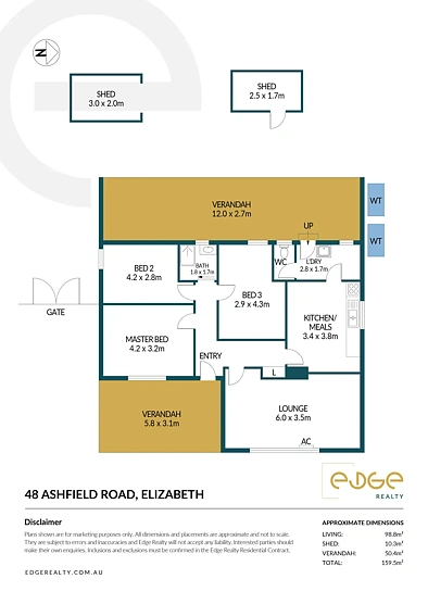 48 Ashfield Road, Elizabeth, SA 5112, 3 slaapkamers, 1 badkamers, House