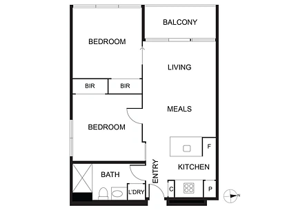2511/33 Mackenzie Street, Melbourne, Melbourne CBD, 2 રૂમ, 1 બાથરૂમ, Apartment