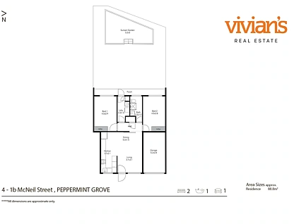 4/1B McNeil Street, Peppermint Grove, North West Perth, 2房, 1浴, Apartment