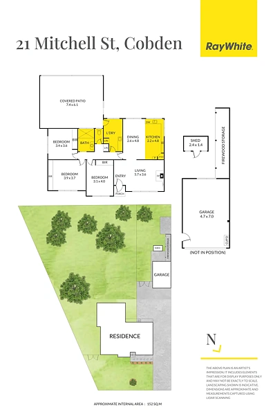 Plano ng Bahay - 21 Mitchell Street, Cobden, VIC 3266