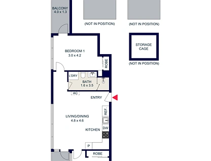 1902/1 Ascot Vale Road, Flemington, Melbourne CBD, 2 Schlafzimmer, 1 Badezimmer, Apartment