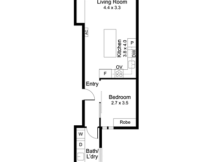 265a Mount Alexander Road, Ascot Vale, North West Melbourne, 1 Schlafzimmer, 1 Badezimmer, Apartment