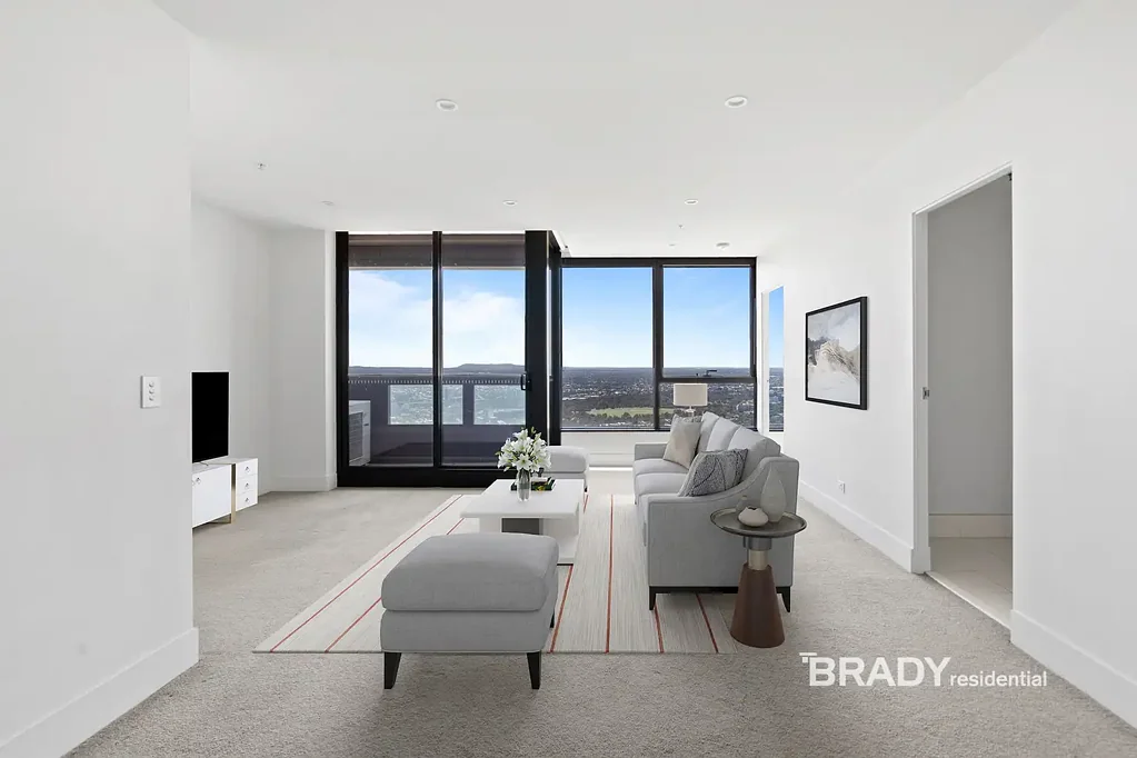 Melbourne 3 Bedroom Sleek City Living: Spacious Apartment  in CBD Hub