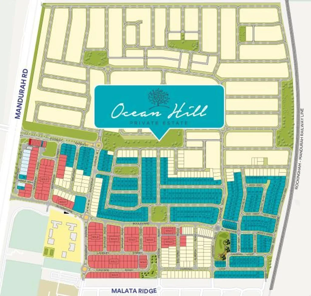 Lakelands Titled block in Stage 4 of Ocean Hill Estate, Lakelands