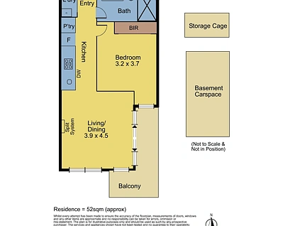 106/2 Yarra Bing Crescent, Burwood, Inner East Melbourne, 1 rūma, 1 rūma horoi, Apartment