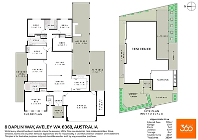ਮੰਜ਼ਿਲ ਯੋਜਨਾ - 8 Daplin Way, Aveley, WA 6069