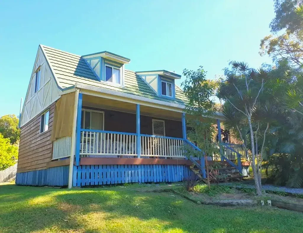 Magnificent water views from your front deck! Rustic Island Home.