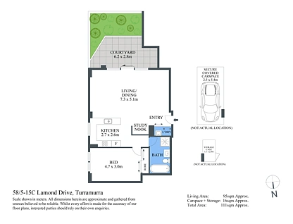 58/5-15C Lamond Drive, Turramurra, Upper North Shore, 1 Kuwarto, 1 Banyo, Apartment