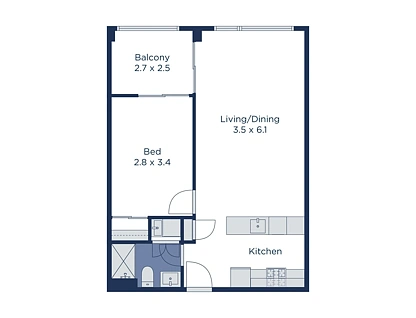 503/404 Burwood Highway, Wantirna South, East Melbourne, 1 Kuwarto, 1 Banyo, Apartment