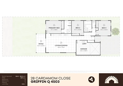 28 Cardamom Close, Griffin, QLD 4503, 3房, 2浴, House