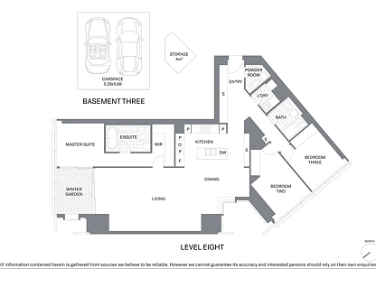 8D/88 Barangaroo Avenue, Barangaroo, Sydney CBD, 3 कमरे, 2 बाथरूम, Apartment