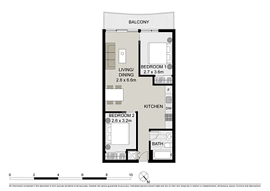 827/38 Mt Alexander Road, Travancore, VIC 3032, 2房, 1浴, Apartment