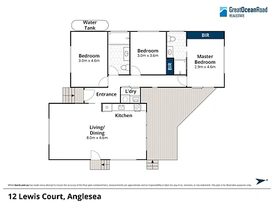 12 Lewis Court, Anglesea, VIC 3230, 3 રૂમ, 2 બાથરૂમ, House
