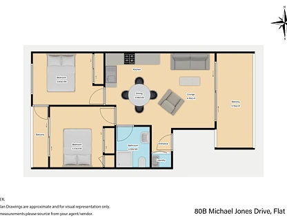80B Michael Jones Drive, Flat Bush, Manukau City, 2 Bedrooms, 1 Bathrooms, Apartment