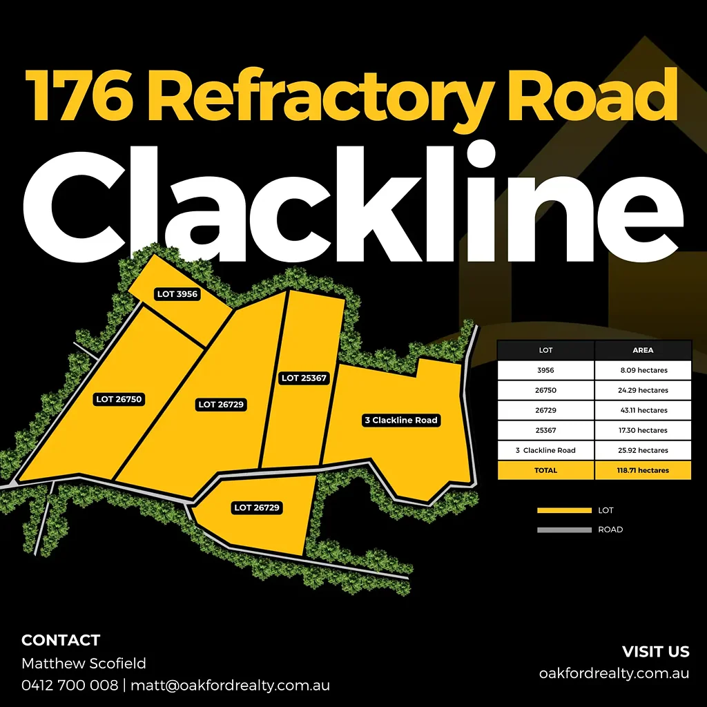 Clackline 118 HECTARES OF PRIVATE WILDERNESS - FIVE TITLES AVAILABLE
