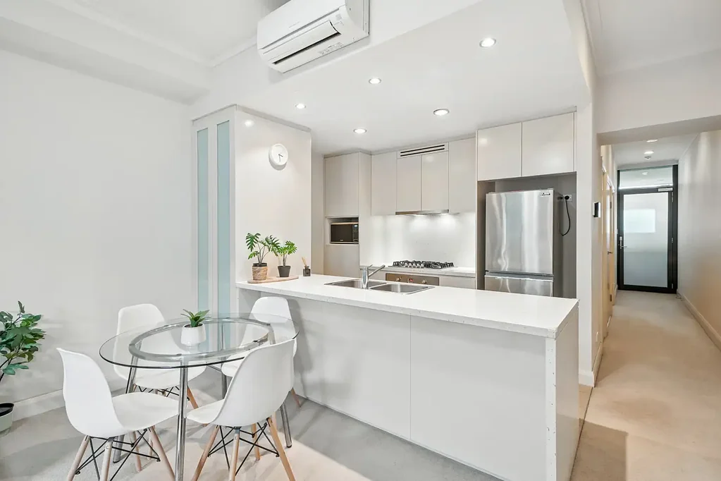 FURNISHED, sunlit apartment in peaceful yet convenient location