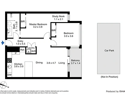 3806/22-24 Jane Bell Lane, Melbourne, Melbourne CBD, 2 कमरे, 1 बाथरूम, Apartment