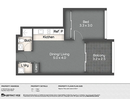 21804/8 Hercules Street, Hamilton, Brisbane - Northern Region , 1 phòng ngủ, 1 phòng tắm, Apartment