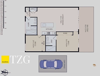 S10.12/6 Galloway Street, Mascot, Eastern Suburbs, 2房, 2浴, Apartment