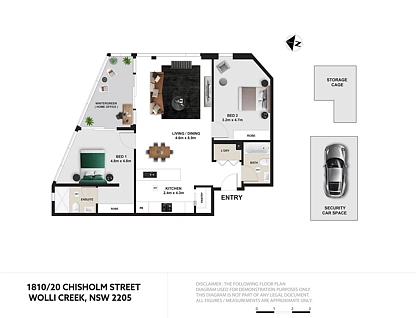 1810/20 Chisholm Street, Wolli Creek, South Western Suburbs, 2 Bedrooms, 2 Bathrooms, Apartment