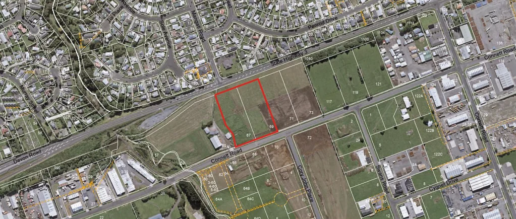 Bell Block Connett Road Industrial Sections.