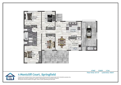 4 Montcliff Court, Springfield, QLD 4300, 4 rūma, 2 rūma horoi, House