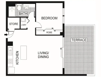 137/72 College Street, Belconnen, ACT 2617, 1 ਕਮਰੇ, 1 ਬਾਥਰੂਮ, Apartment
