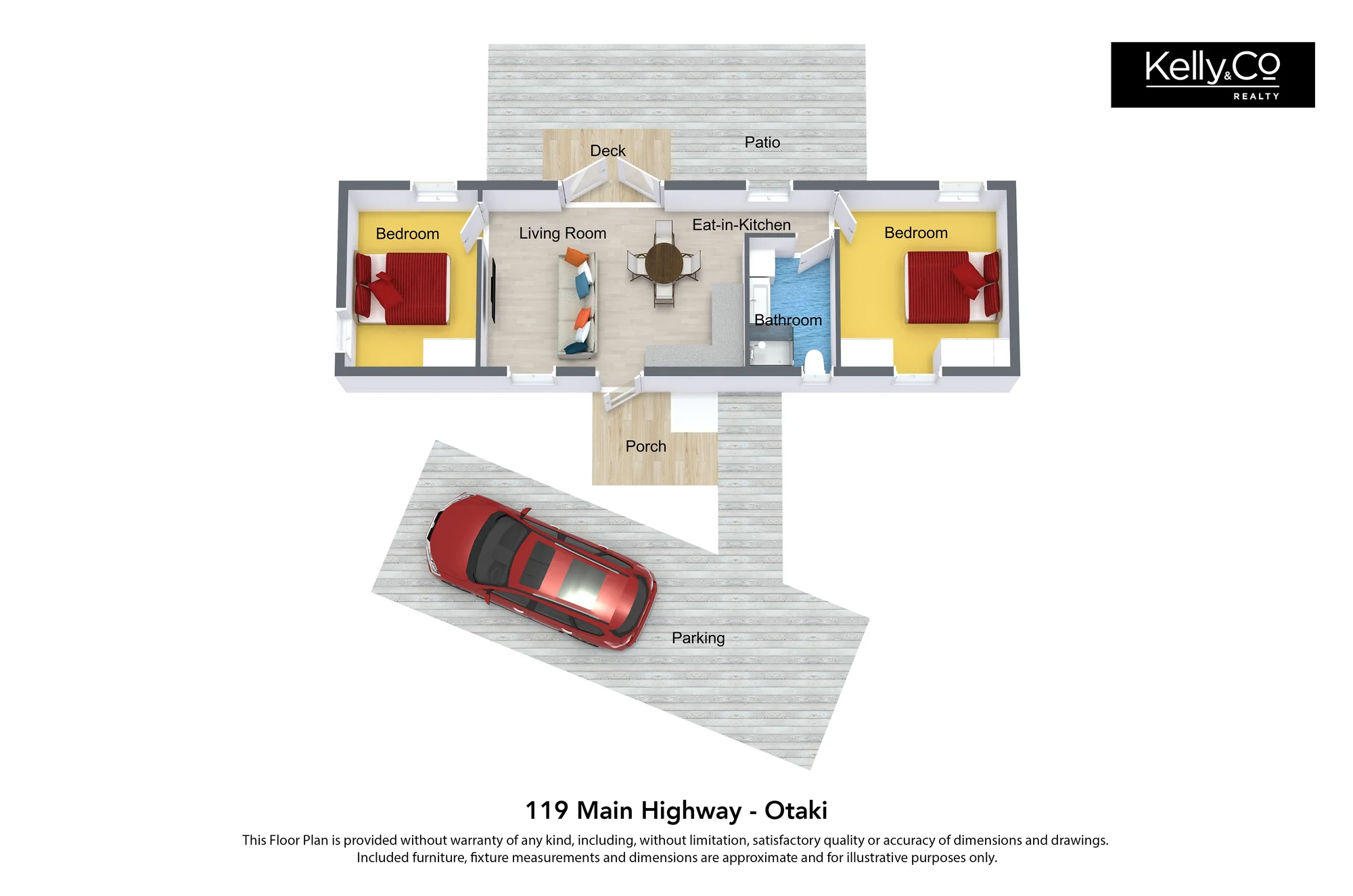 119a Main Highway, Otaki, Kapiti Coast District, Wellington, 2房, 1浴, House